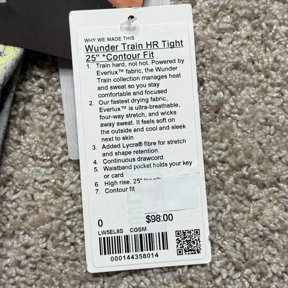 Lululemon Wunder Train Contour Fit High-Rise Tight 25
